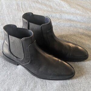 Johnston & Murphy Stockton Leather Chelsea Boots - Black - Sz US 10.5